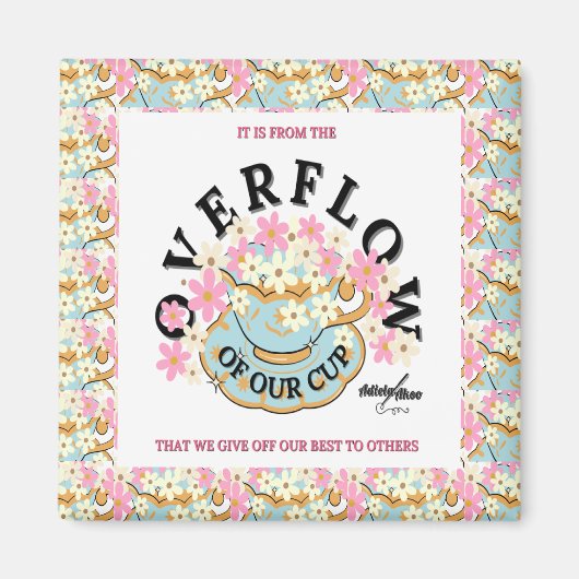 ÜBERFLOW Floral Magnet von Adiela Akoo (Vorne)