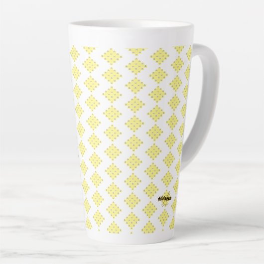 ÜBERFLOW Große Latte Tasse von Adiela Akoo (Rechte Ecke)