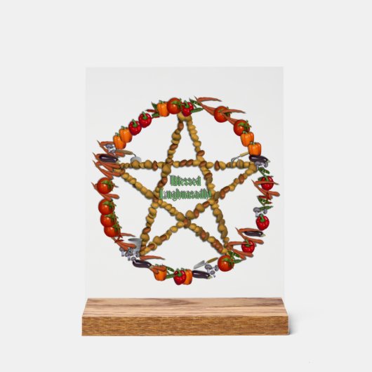 Überfluss Acrylschild (Vorderseite)