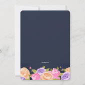 Überfluss an der Blumen-Einladung Einladung (Rückseite)