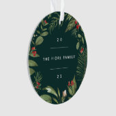 Überfluss botanisch | PERSONALISIERTES FOTO Ornament (Vorderseite)