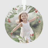 Überfluss botanisch | PERSONALISIERTES FOTO Ornament (Rückseite)