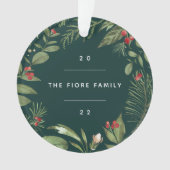 Überfluss botanisch | PERSONALISIERTES FOTO Ornament (Vorderseite)