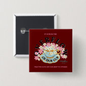 ÜBERFLUSS Button von Adiela Akoo (Vorne & Hinten)