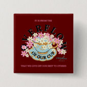 ÜBERFLUSS Button von Adiela Akoo (Vorderseite)