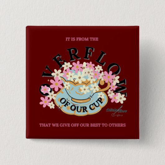 ÜBERFLUSS Button von Adiela Akoo (Vorderseite)