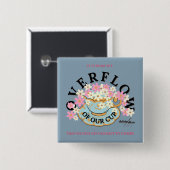 ÜBERFLUSS Button von Adiela Akoo (Vorne & Hinten)