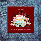 ÜBERFLUSS Button von Adiela Akoo