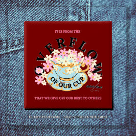 ÜBERFLUSS Button von Adiela Akoo