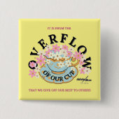 ÜBERFLUSS Button von Adiela Akoo (Vorderseite)