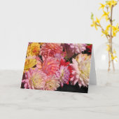 Überfluss der Dahliekarte Karte (Gelbe Blume)