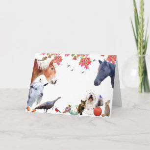 Überfluss der Erde:HappyThanksgiving-Weihnachtskar Feiertagskarte