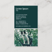 Überfluss der Naughtiness - Dunkelgrün Visitenkarte (Rückseite)