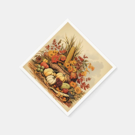 Überfluss des Herbstes: Großes Fest Serviette (Ecke)