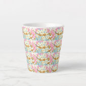 ÜBERFLUSS Floral Latte Tasse Adiela Akoo (Vorderseite)