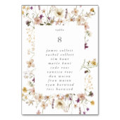 Überfluss getrocknete Wildblume Pampas Wreath Hoch Tischnummer (Rückseite)