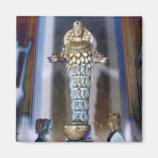 Überfluss: Göttin Diana von Ephesus Magnet (Vorne)