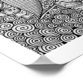 Überfluss im Blut - farbiges Poster (Ecke)