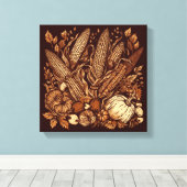 Überfluss Joy Leinwanddruck (Insitu (Holzboden))