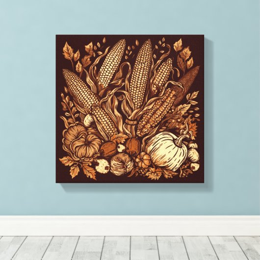 Überfluss Joy Leinwanddruck (Insitu (Holzboden))