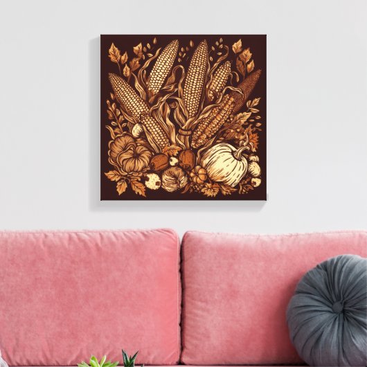 Überfluss Joy Leinwanddruck (Insitu (Wohnzimmer))