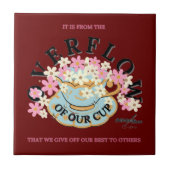 ÜBERFLUSS Keramik Decorative Tile von Adiela Akoo Fliese (Vorderseite)