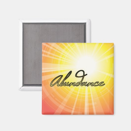 Überfluss Magnet (Vorderseite/Rückseite)