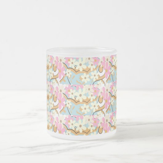 ÜBERFLUSS Mattiertes Blumenglas Tasse Adiela Akoo (Mittel)