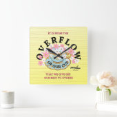 ÜBERFLUSS Mauer Uhr von Adiela Akoo (Zuhause)