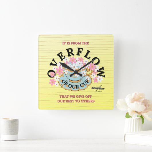 ÜBERFLUSS Mauer Uhr von Adiela Akoo (Zuhause)