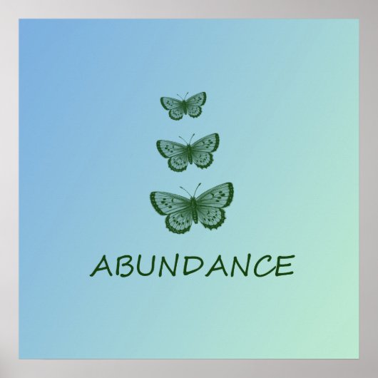 Überfluss Poster (Vorne)