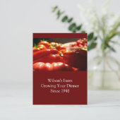 Überfluss Postkarte (Stehend Vorderseite)