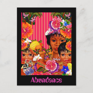 Überfluss Postkarte