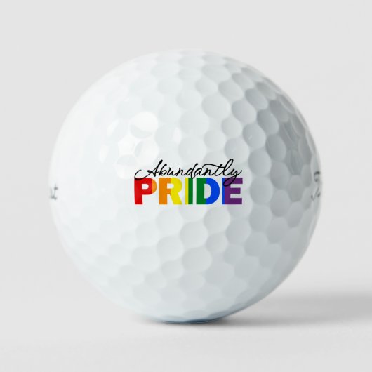 Überfluss Pride Rainbow Golfball (Vorderseite)