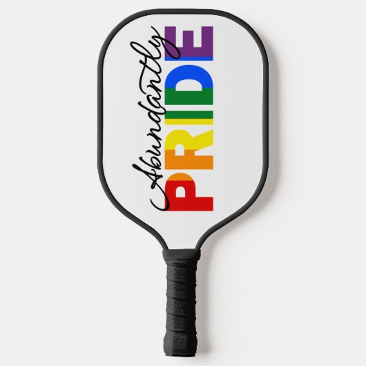 Überfluss Pride Rainbow Pickleball Schläger (Rückseite)