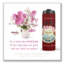 ÜBERFLUSS Thermal Tumbler von Adiela Akoo