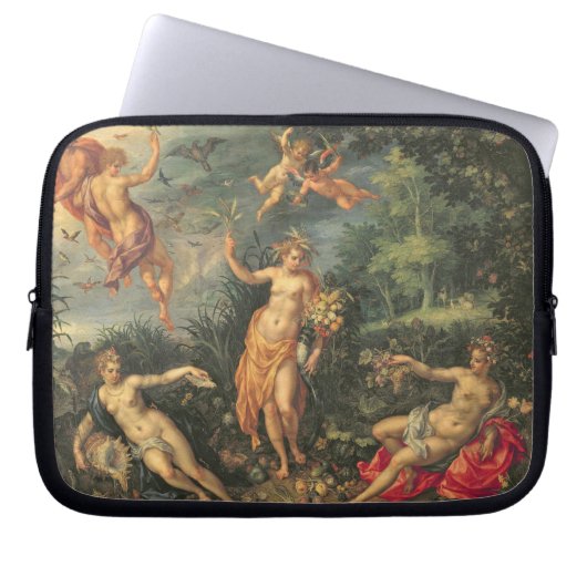 Überfluss und die vier Elemente, c.1606 (Öl auf Co Laptopschutzhülle (Vorderseite)
