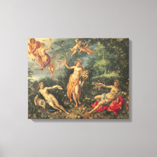 Überfluss und die vier Elemente, c.1606 (Öl auf  Leinwanddruck