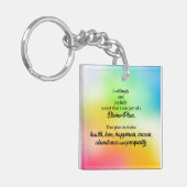 Überfluss und Wohlstand Bejahung des göttlichen Pl Schlüsselanhänger (Vorderseite links)