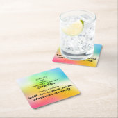 Überfluss und Wohlstand manifestieren Rechteckiger Pappuntersetzer (Vor Ort)