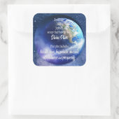 Überfluss und Wohlstandsnachweis Quadratischer Aufkleber (Tasche)