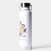 ÜBERFLUSS Wasserflasche, entworfen von Adiela Akoo Trinkflasche (Rückseite)