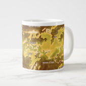 Überflutete Erdkarte Jumbo-Tasse (Vorderseite Rechts)