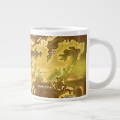 Überflutete Erdkarte Jumbo-Tasse (Rechts)