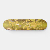 Überflutete Erdkarte Skateboard (Horizontal)
