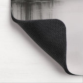 Überflutete Felder - Mousepad aus schwarzem und we (Ecke)