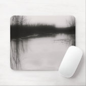 Überflutete Felder - Mousepad aus schwarzem und we (Mit Mouse)