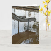 Überflutete Playground-Folie und Reflektion Karte (Gelbe Blume)