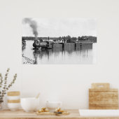 Überfluteter Zug, 1904 Poster (Küche)