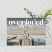 Überfreuliche Weihnachtsfeiertage, neue Fotokarte Feiertagskarte (Stehend Vorderseite)